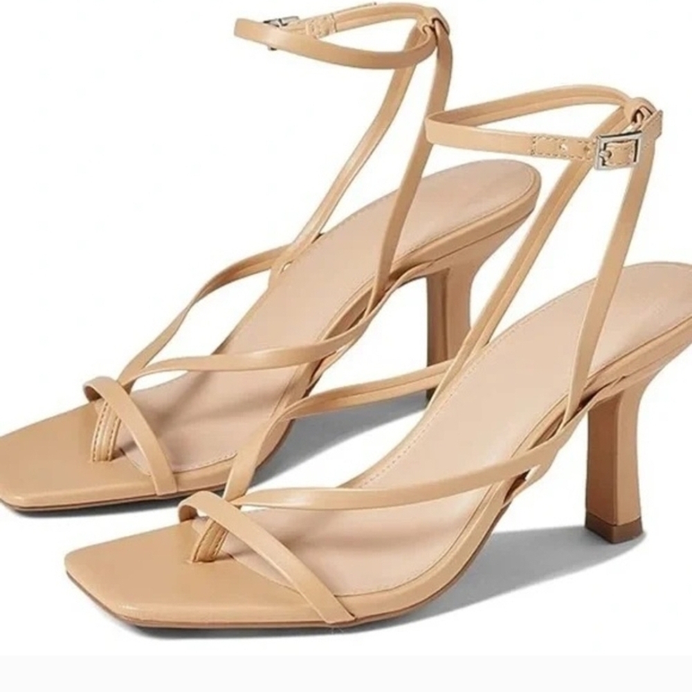 Abercrombie & Fitch Beige Strappy Heels
